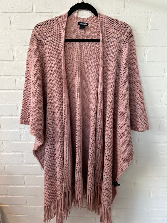 Sweater Cardigan By Steve Madden In Pink, Size: Osfm