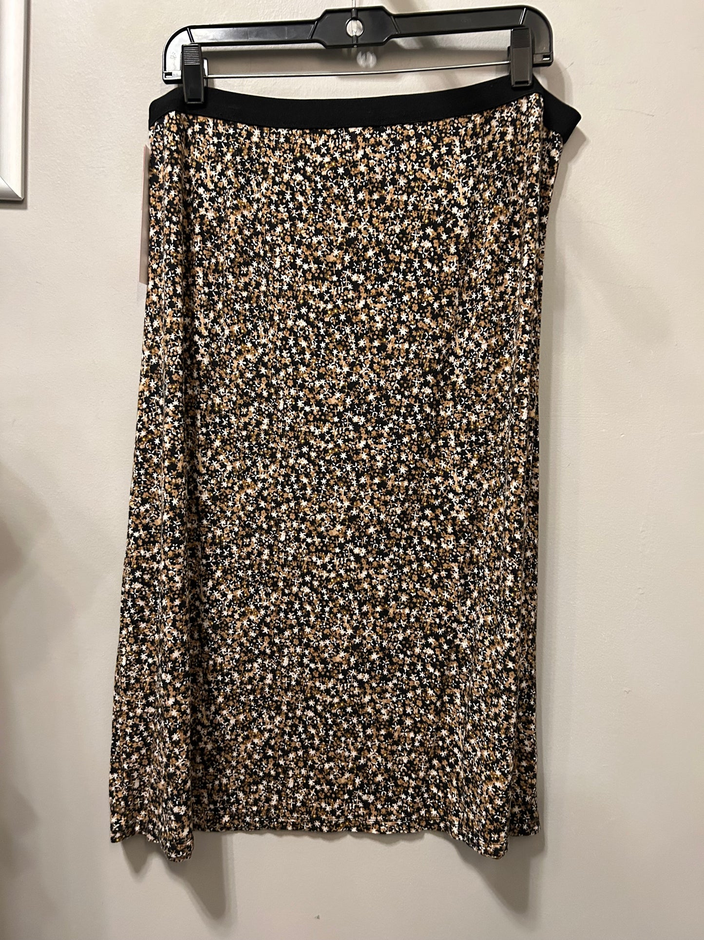 Skirt Midi By Grace In Black & Brown, Size: 12