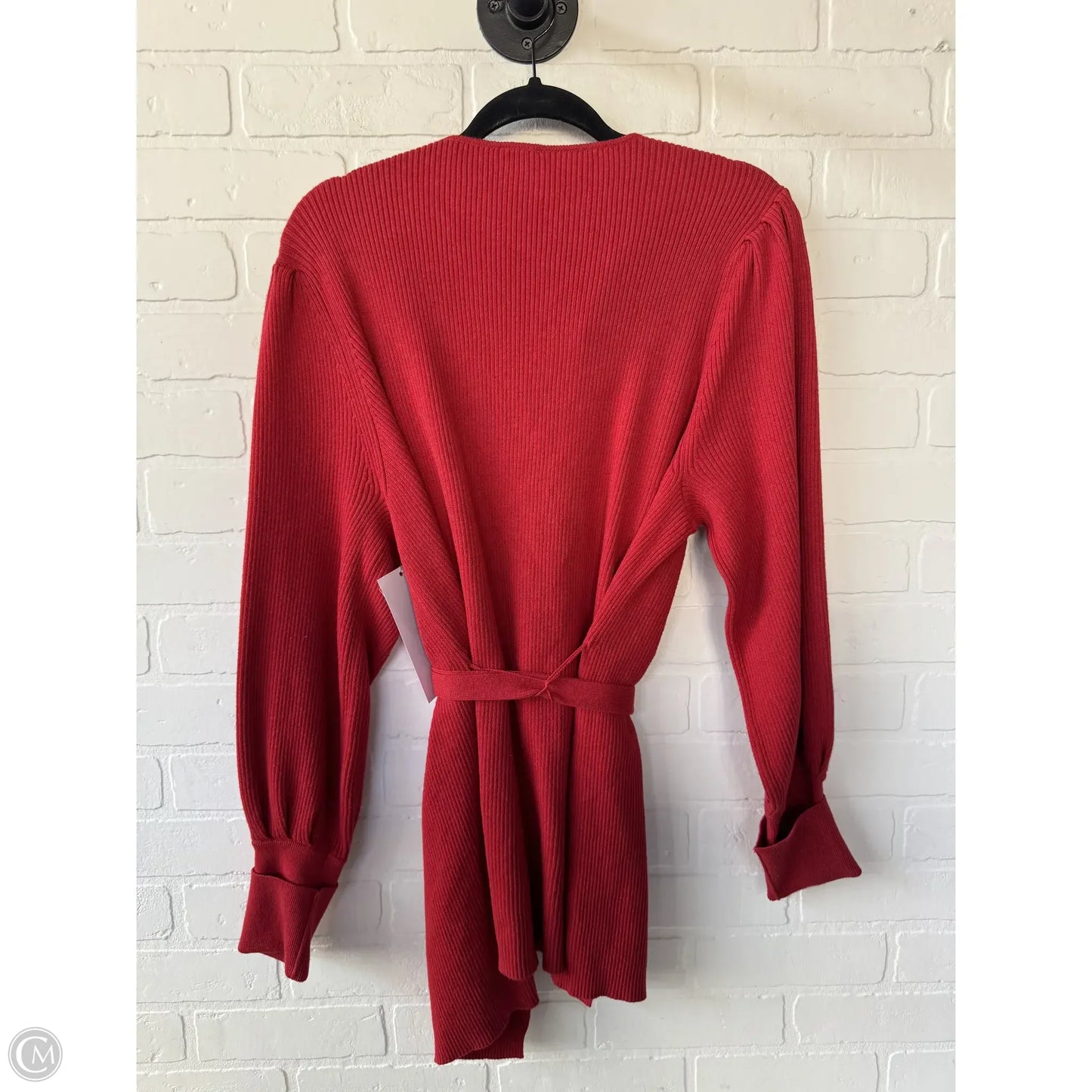 Sweater Cardigan By Cabi In Red, Size: L