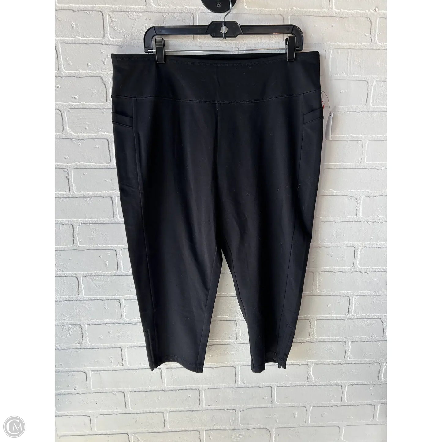 Athletic Capris By Talbots In Black, Size: 16