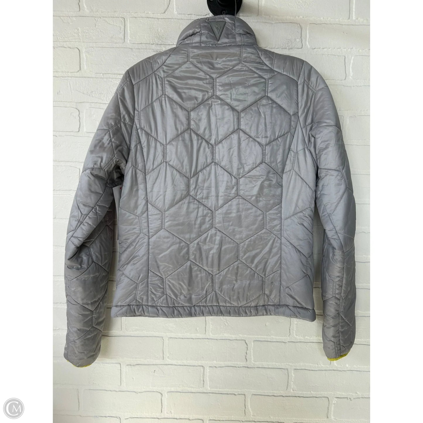 Jacket Puffer & Quilted By scottevest In Grey & Yellow, Size: S