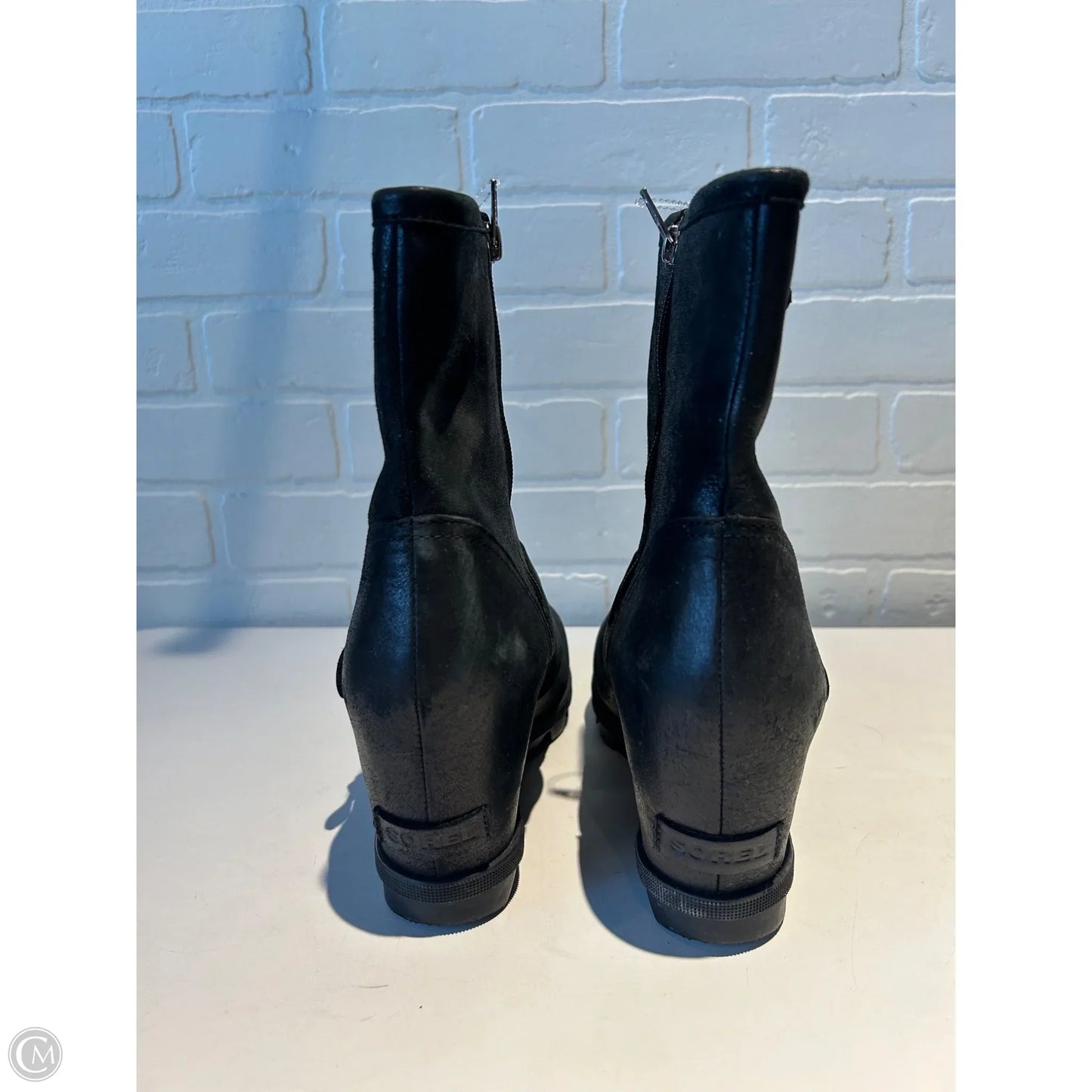 Boots Ankle Heels By Sorel In Black, Size: 11