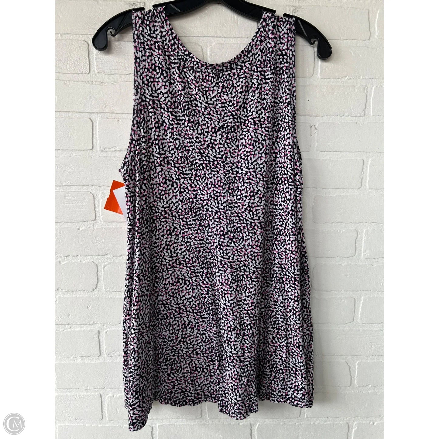 Top Sleeveless Basic By Lane Bryant In Black & Pink, Size: Xl