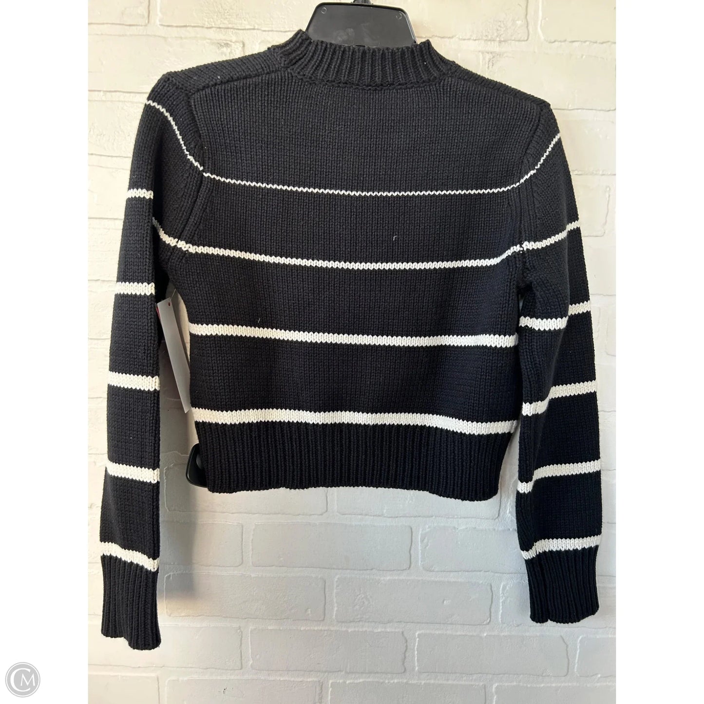 Sweater By Z Supply In Black & Cream, Size: Xs