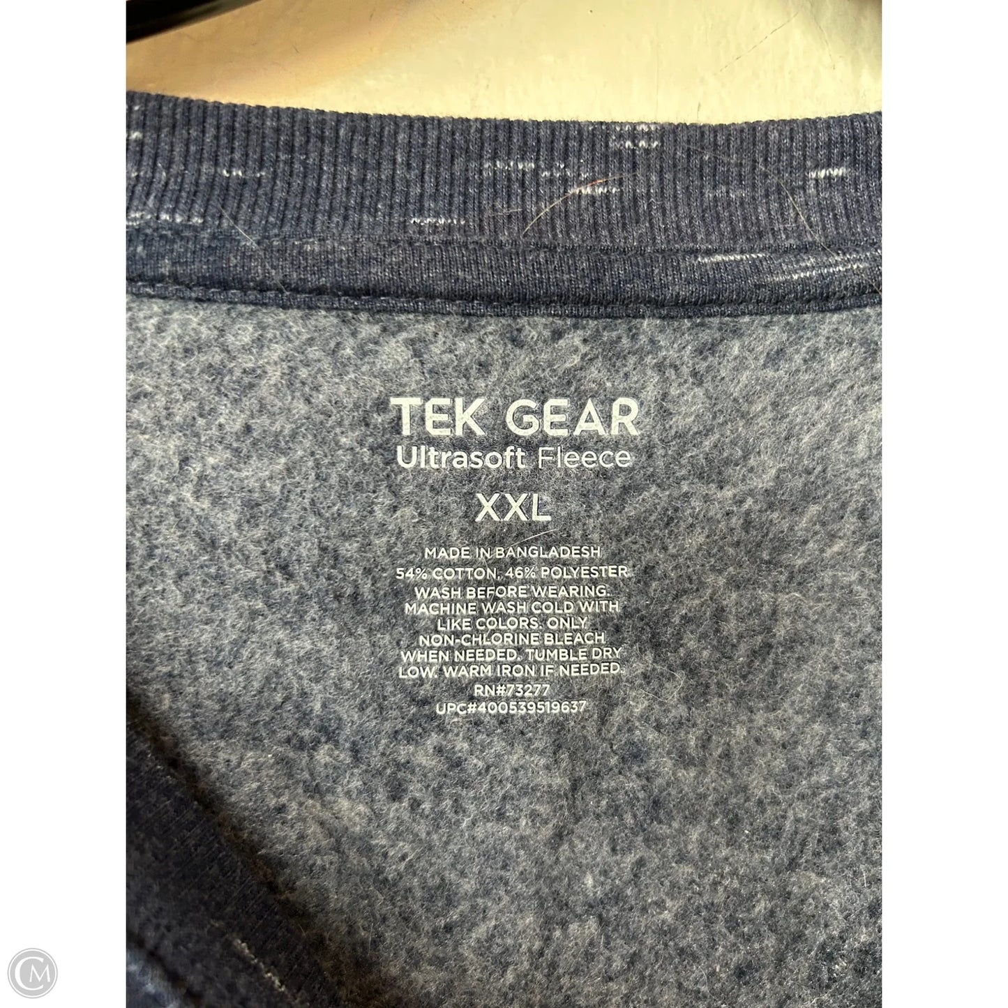 Athletic Sweatshirt Crewneck By Tek Gear In Blue, Size: Xxl