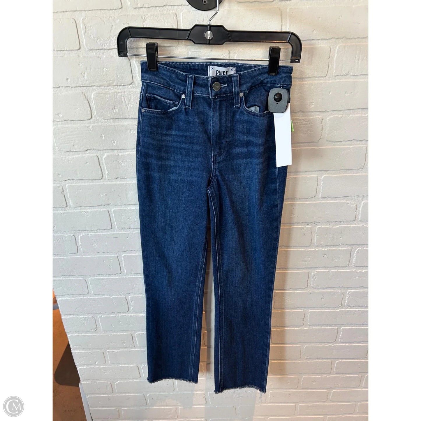 Jeans Cropped By Paige In Blue Denim, Size: 0