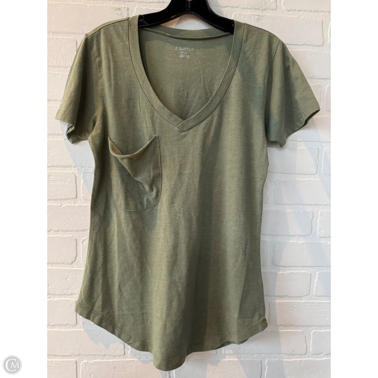 Top Short Sleeve Basic By Z Supply In Green, Size: Xs
