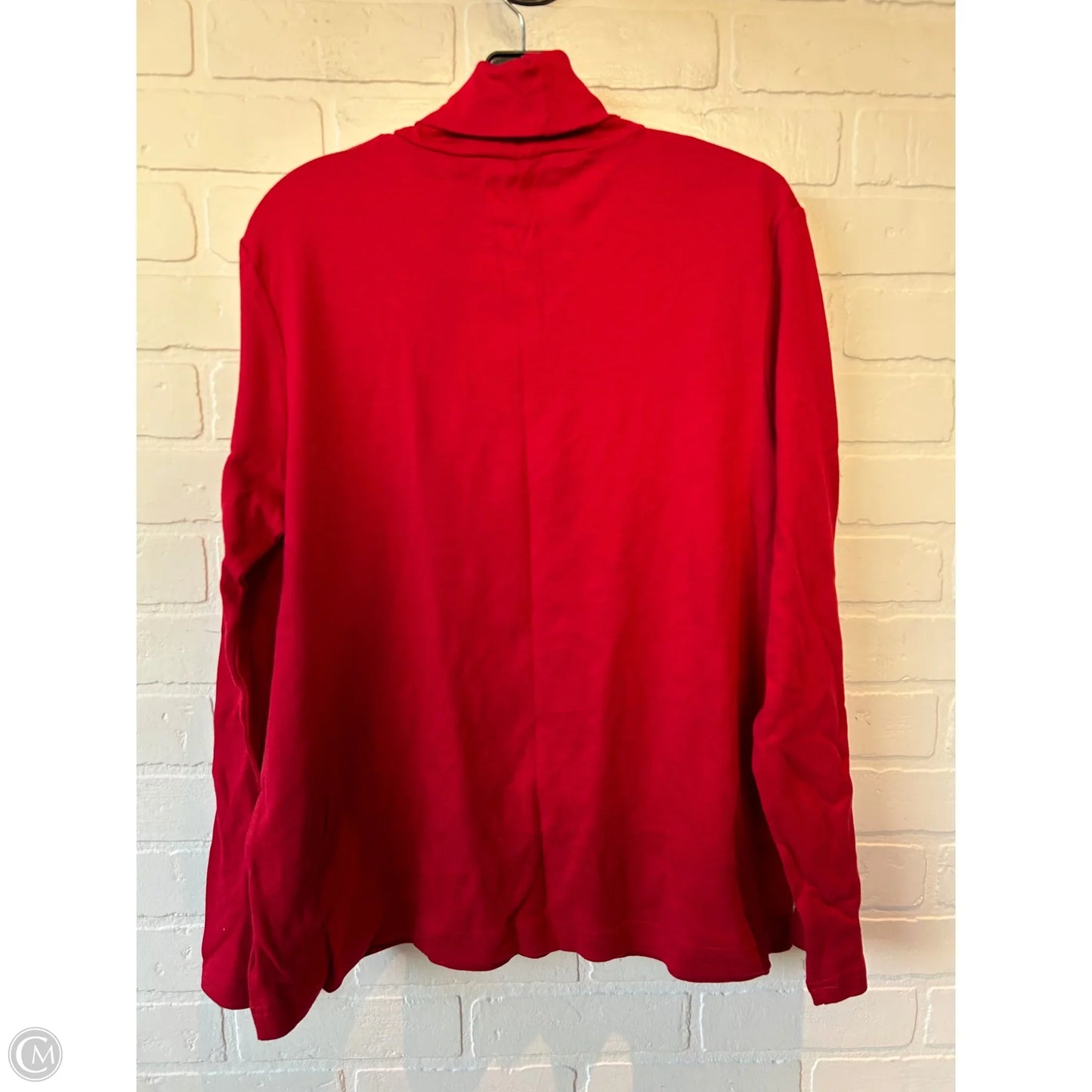 Top Long Sleeve By Croft And Barrow In Red, Size: Xl