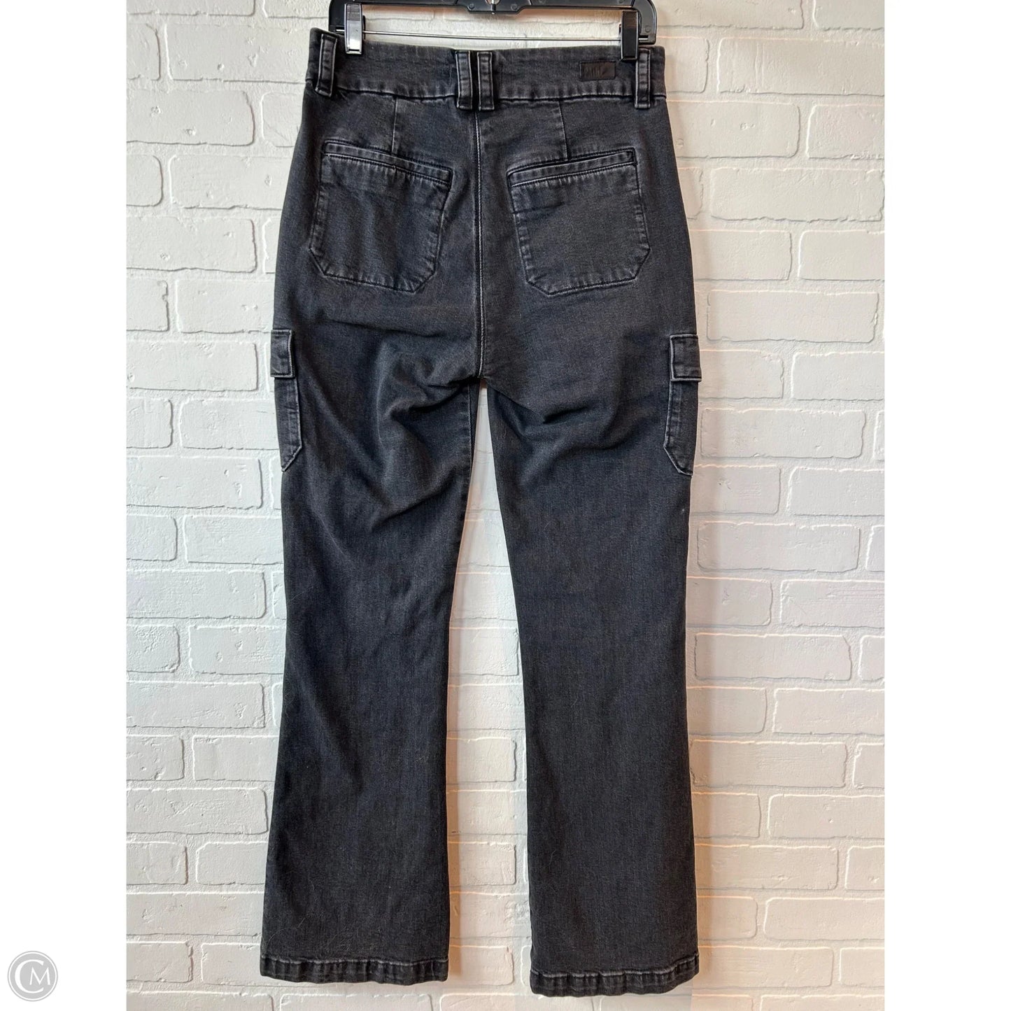 Jeans Wide Leg By Paige In Black, Size: 4