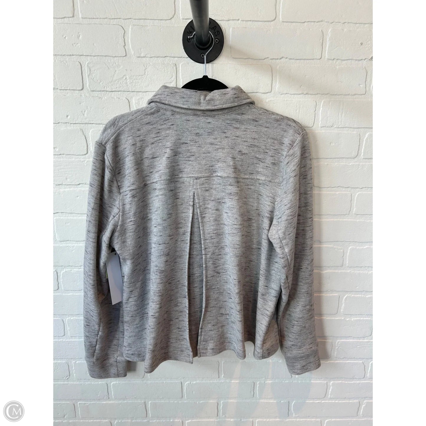 Jacket Shirt By Cabi In Grey, Size: M