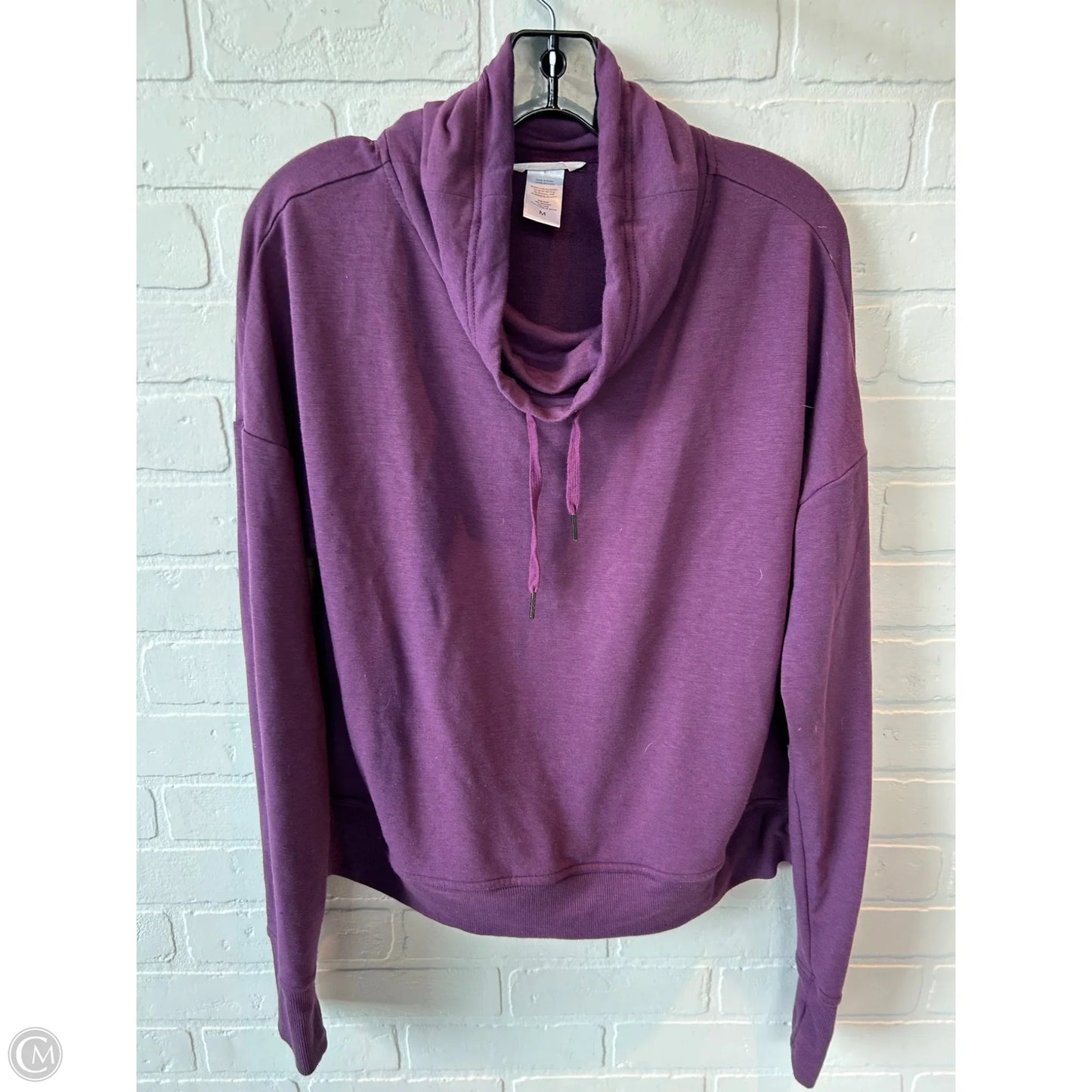 Sweatshirt Collar By Jockey In Purple, Size: M
