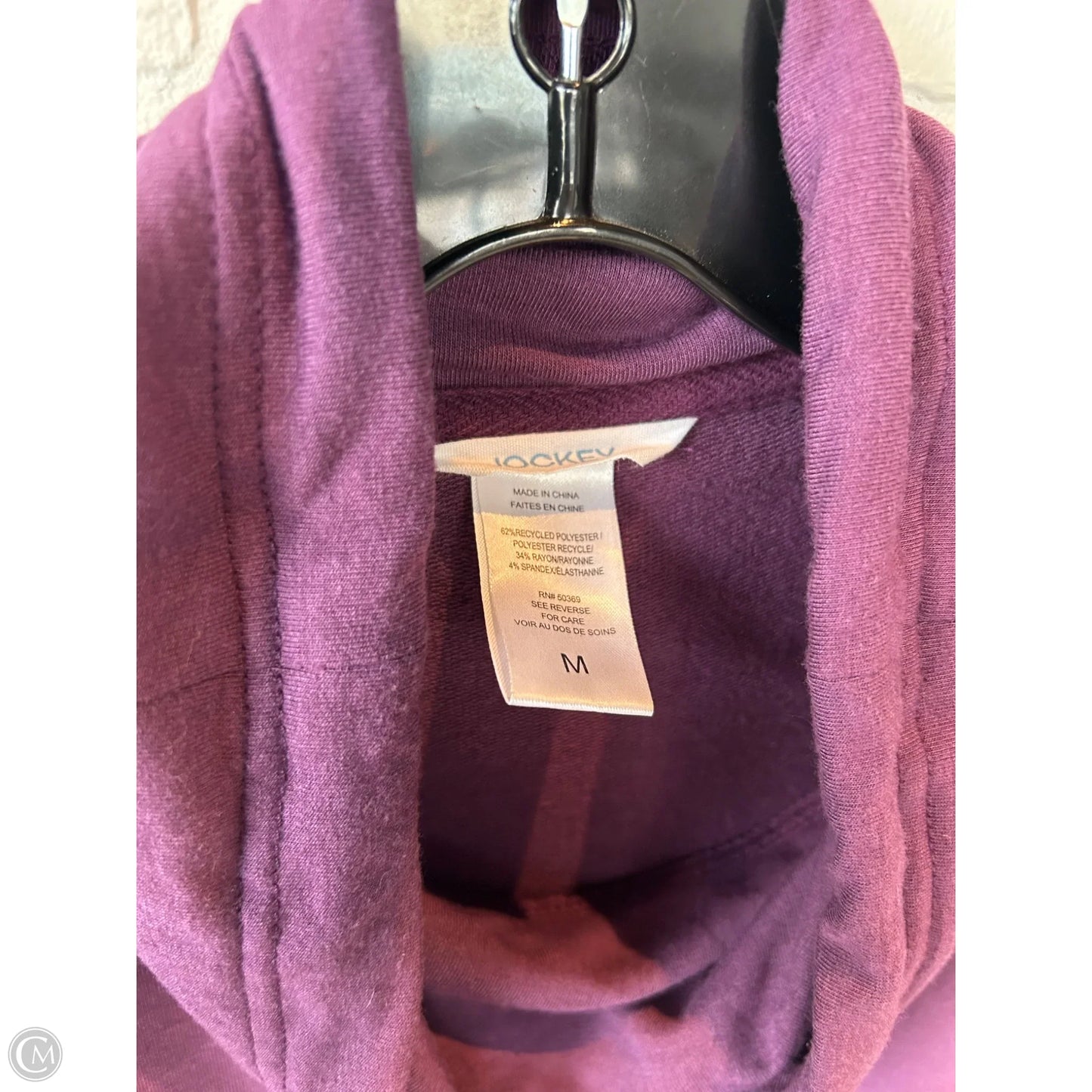 Sweatshirt Collar By Jockey In Purple, Size: M