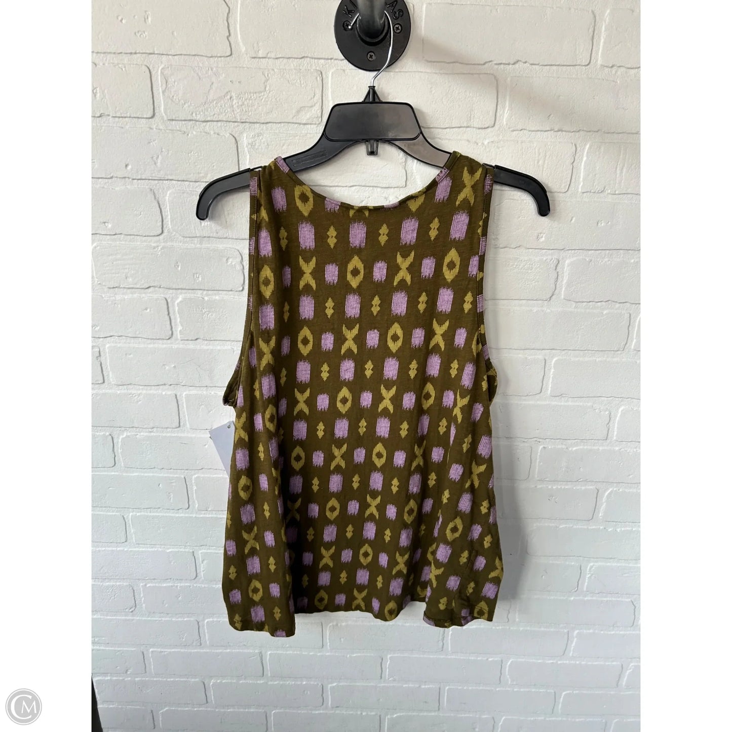 Top Sleeveless Basic By Sonoma In Green & Pink, Size: Xxl