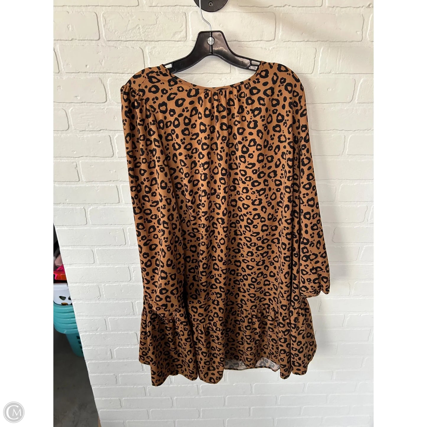 Dress Casual Short By Ava & Viv In Black & Brown, Size: Xxl