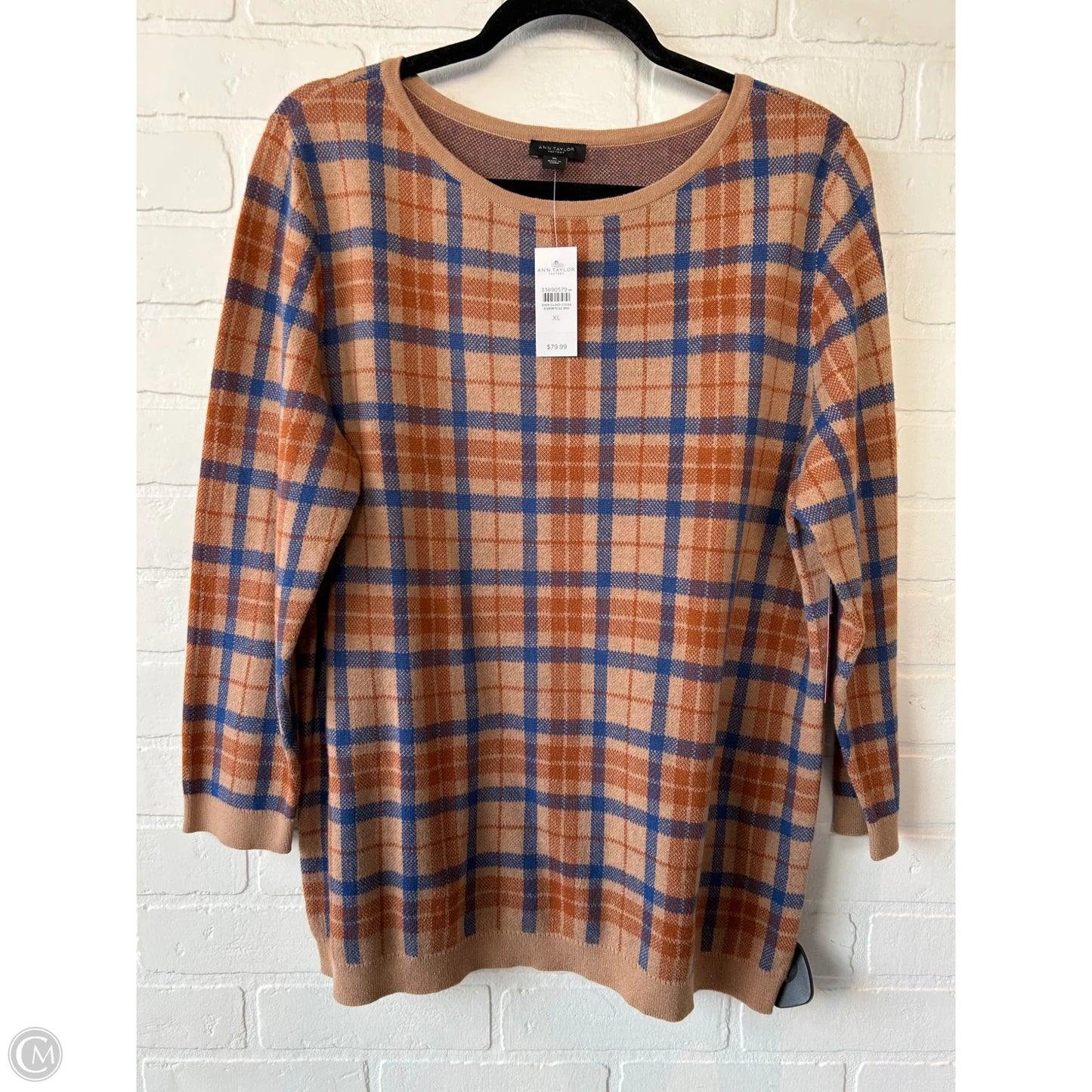 Sweater By Ann Taylor In Tan, Size: Xl