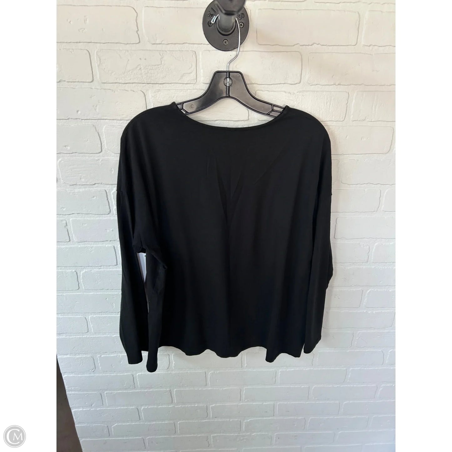 Top Long Sleeve Basic By J. Jill In Black, Size: L
