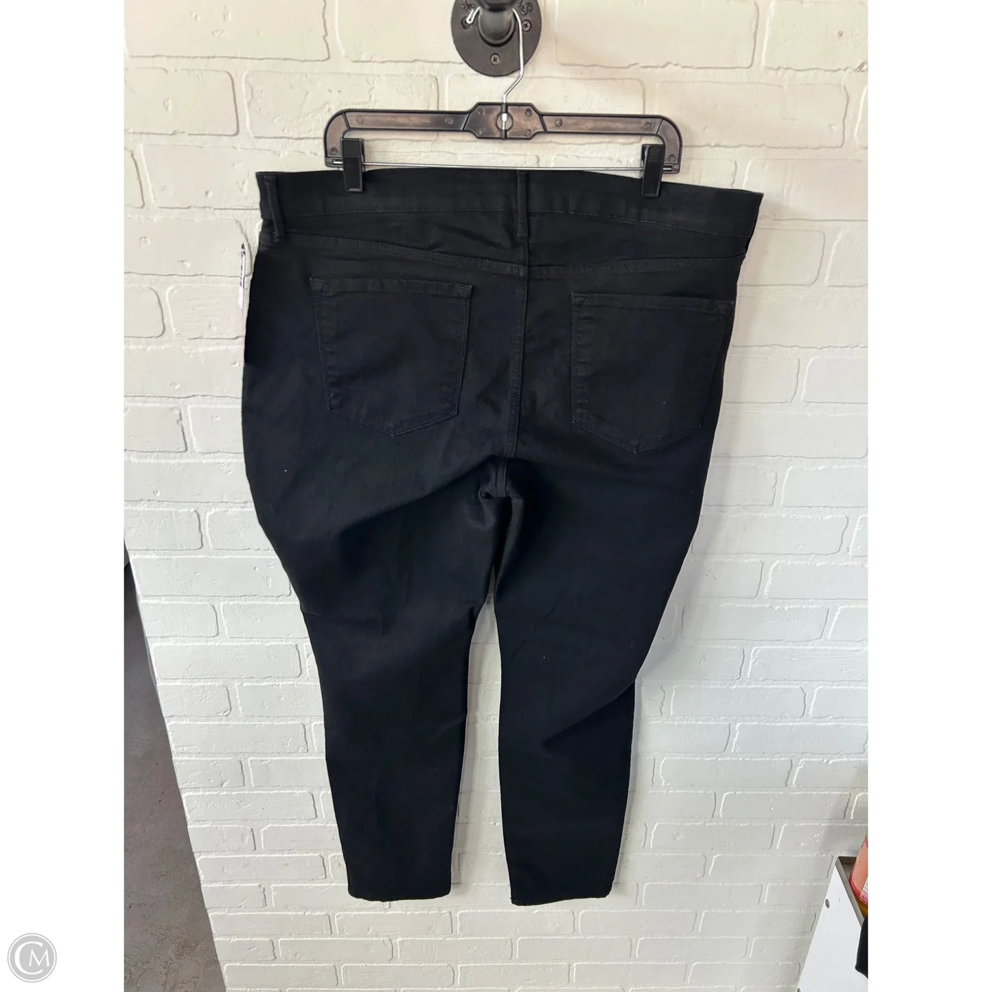 Jeans Skinny By Old Navy In Black Denim, Size: 18
