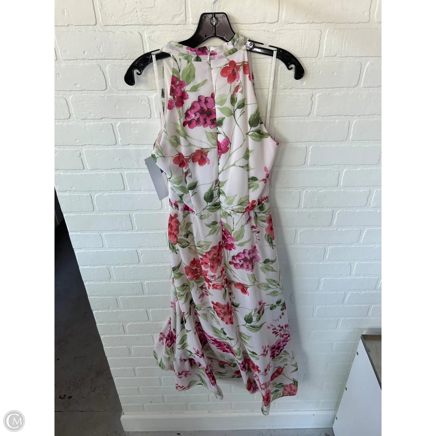 Dress Casual Midi By Roz And Ali In Cream & Pink, Size: S