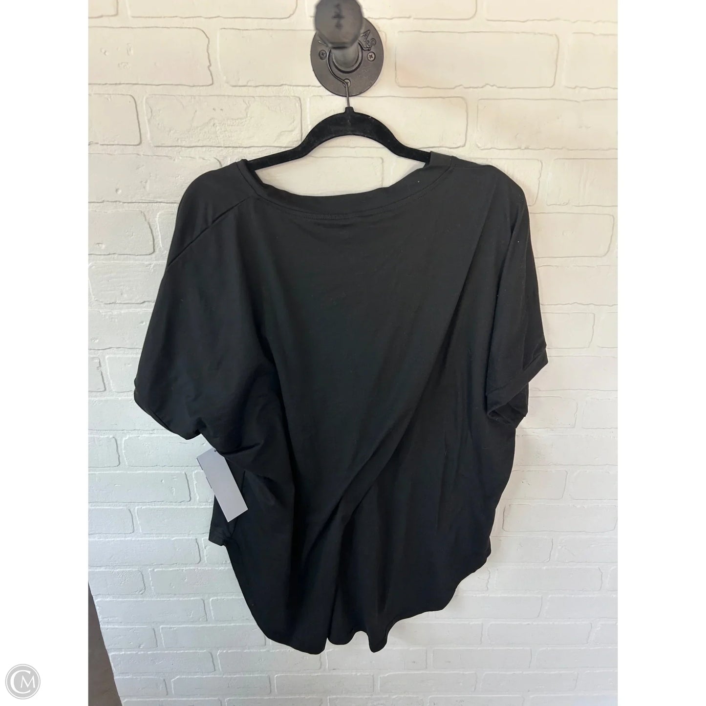 Top Short Sleeve Basic By Cme In Black, Size: 3x