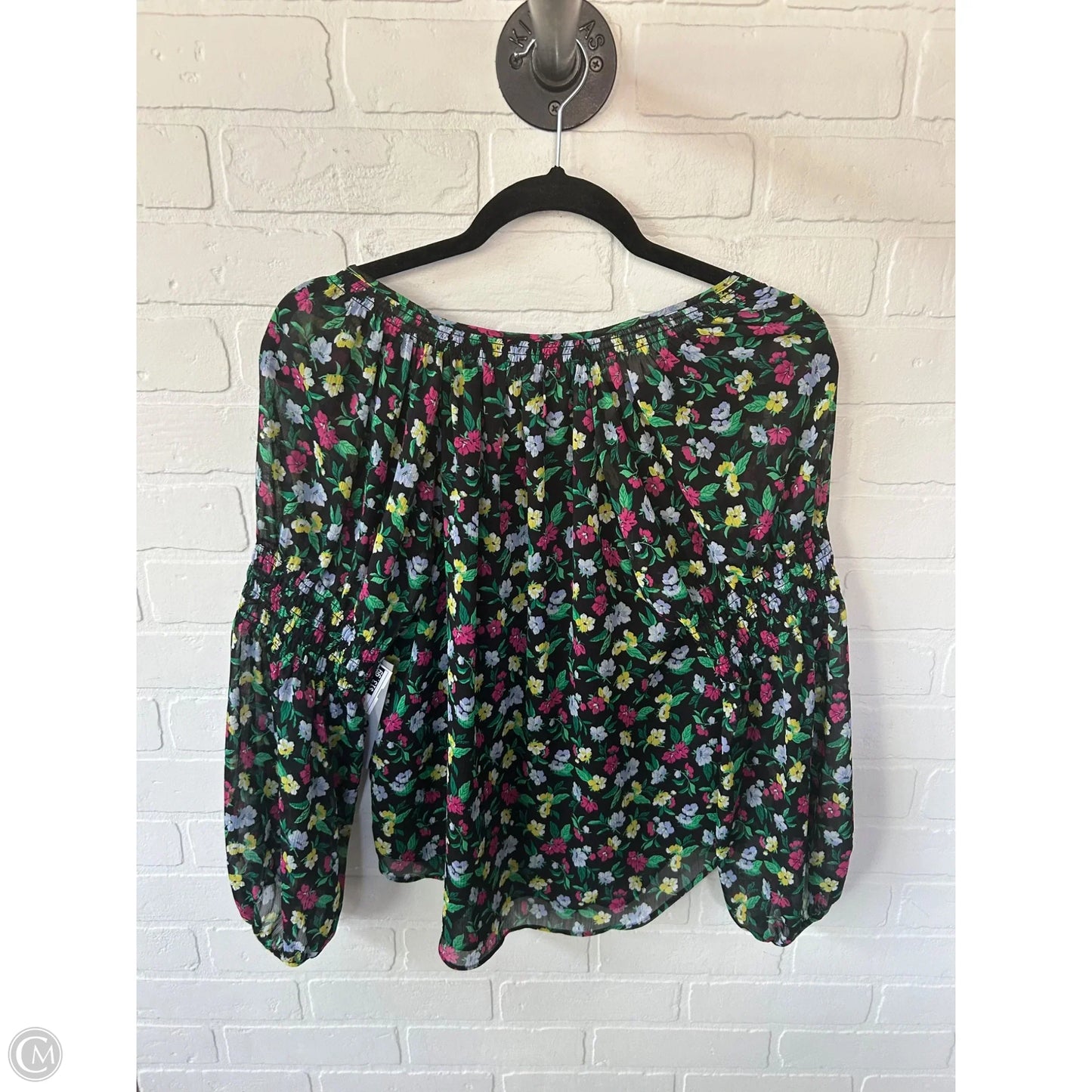 Top Long Sleeve By Ann Taylor In Black, Size: Xsp