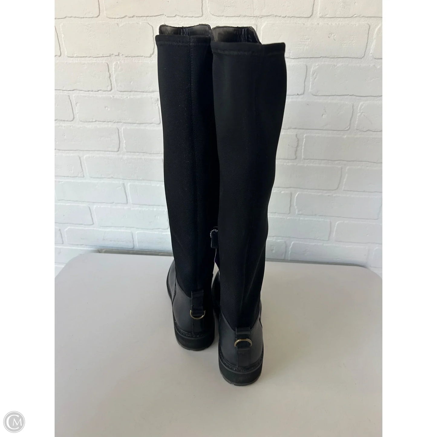 Boots Knee Flats By Cole-haan In Black, Size: 9