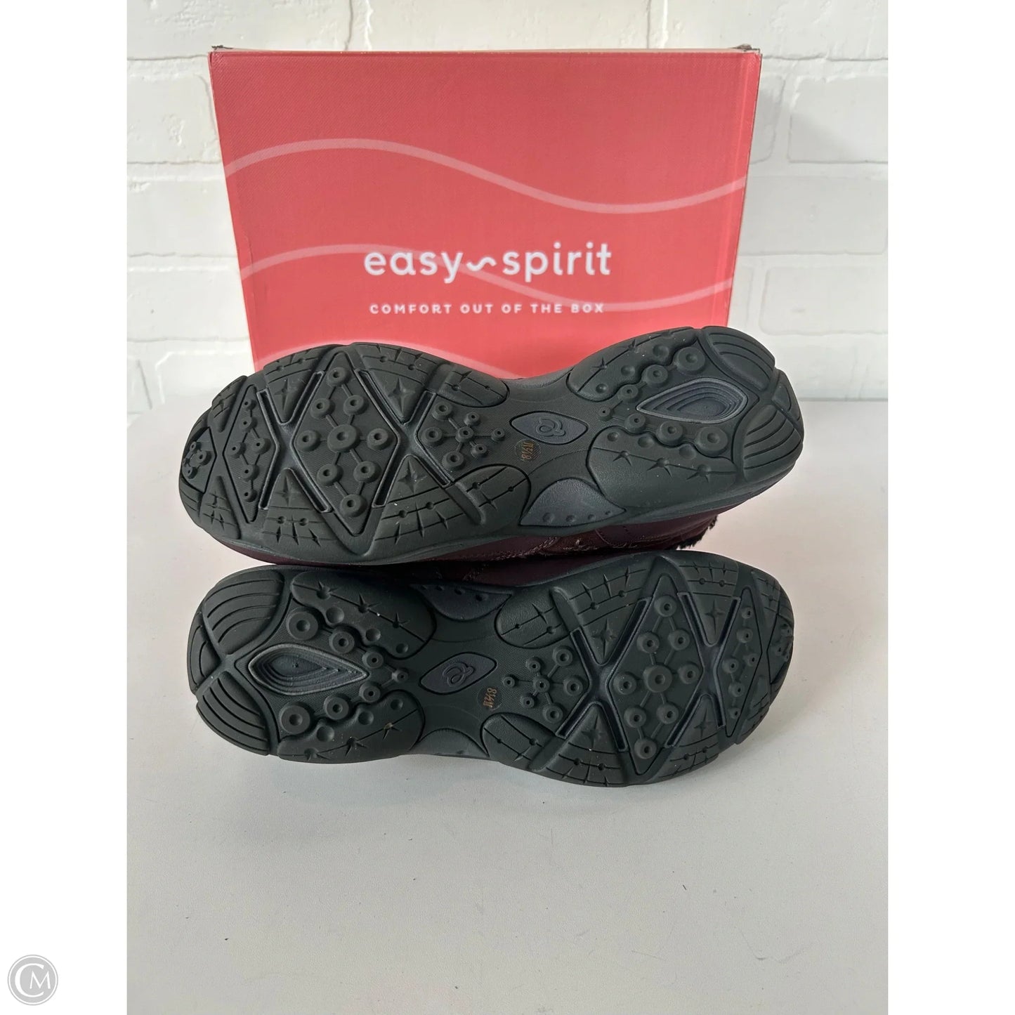 Boots Ankle Flats By Easy Spirit In Maroon, Size: 8.5