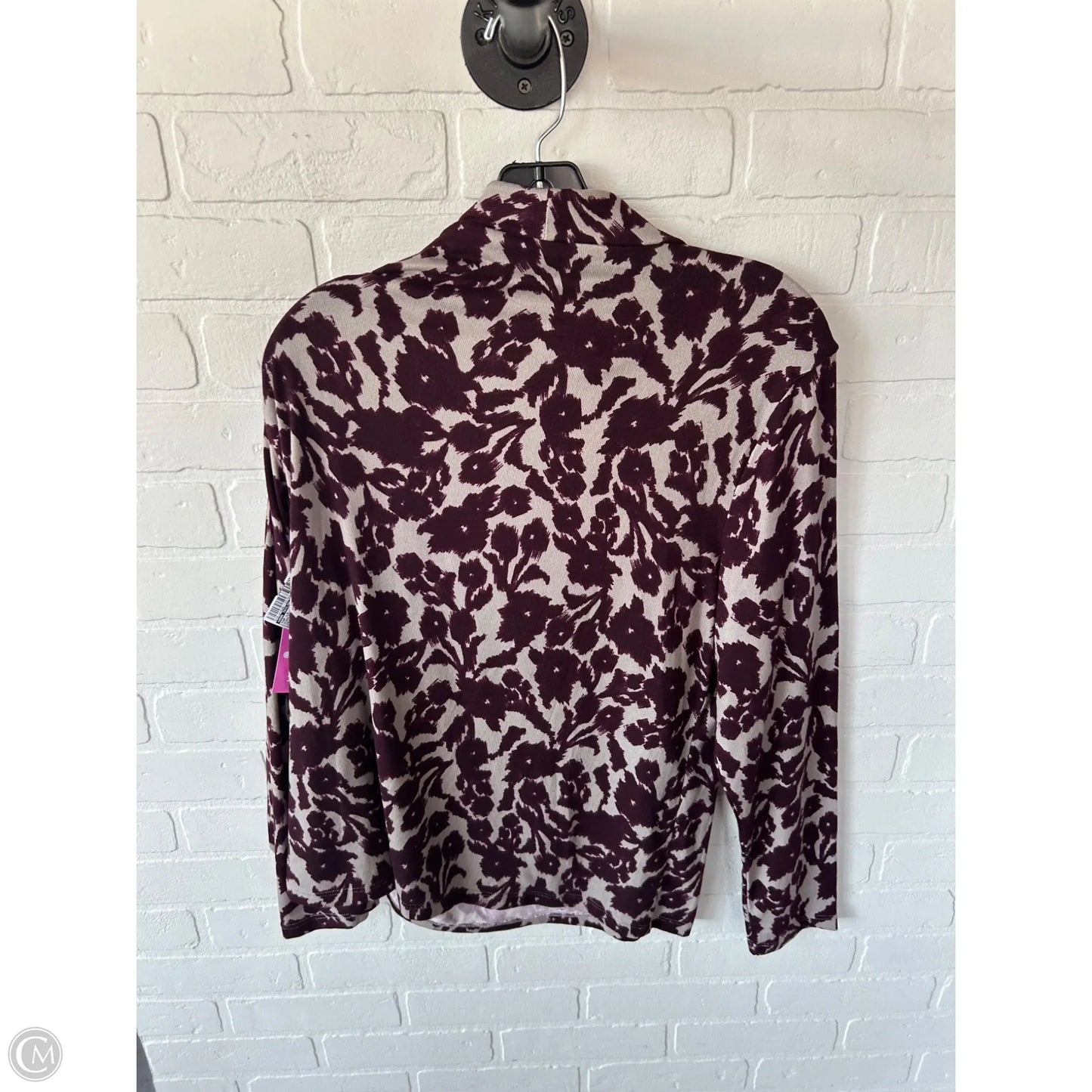 Top Long Sleeve By Ann Taylor In Purple, Size: Xl