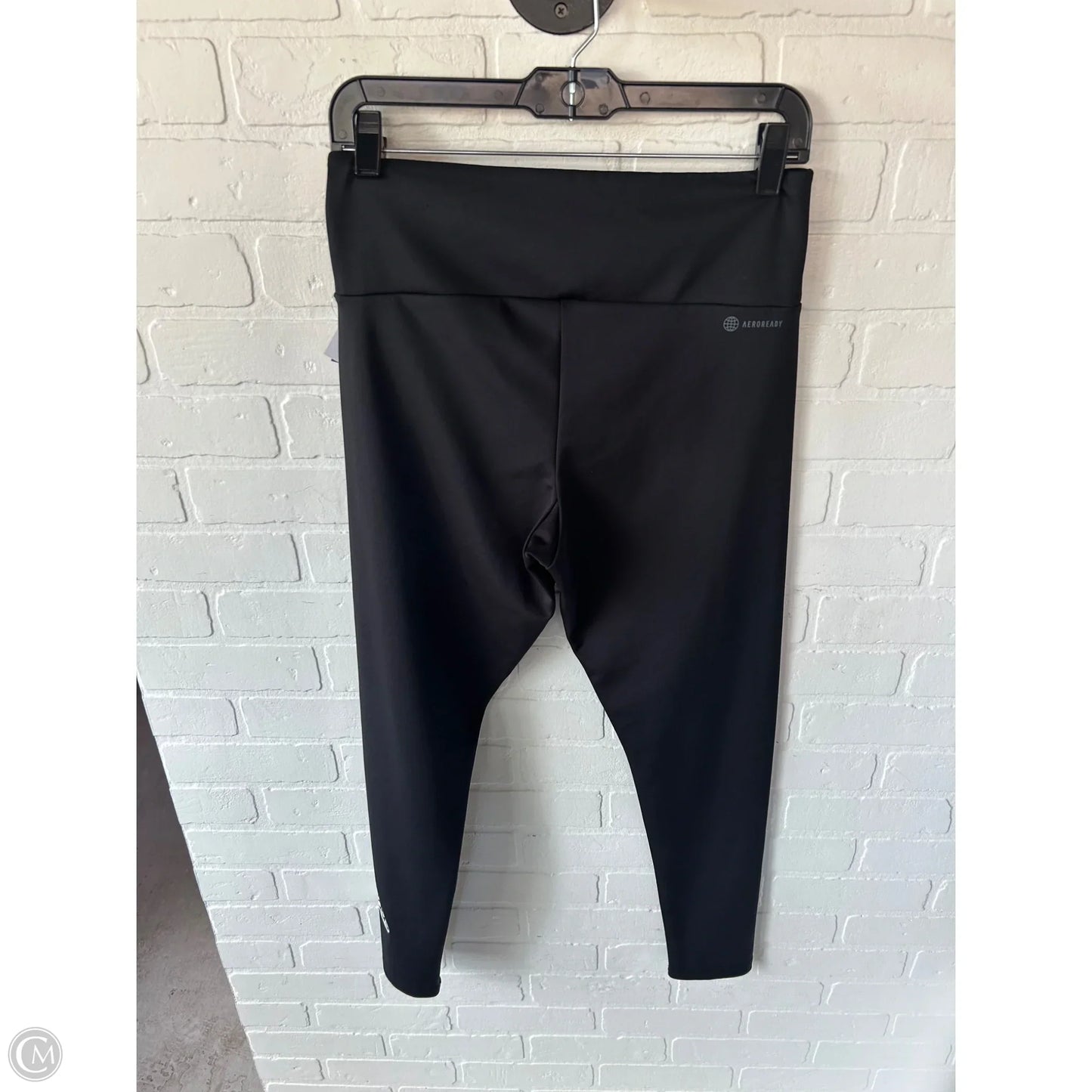 Athletic Leggings By Adidas In Black, Size: 8