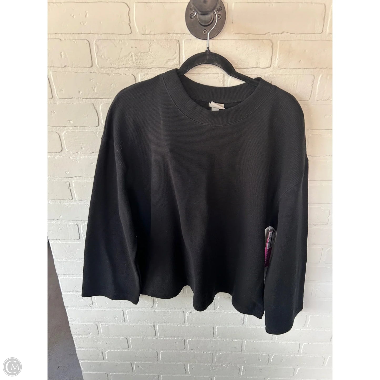 Top Long Sleeve By A New Day In Black, Size: L