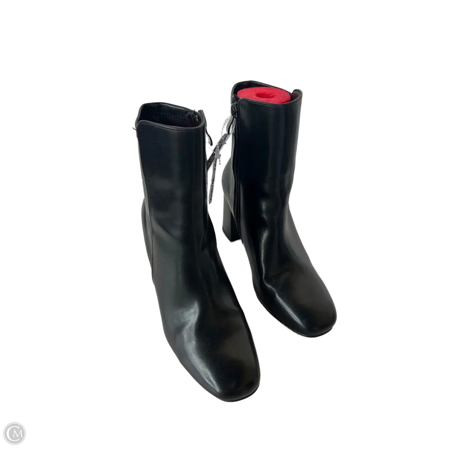 Boots Ankle Heels By Mia In Black, Size: 9