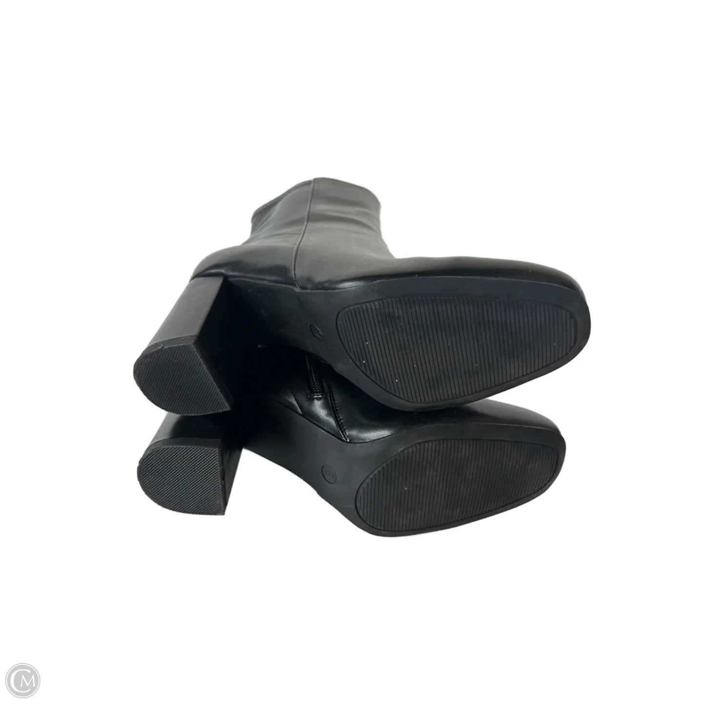 Boots Ankle Heels By Mia In Black, Size: 9