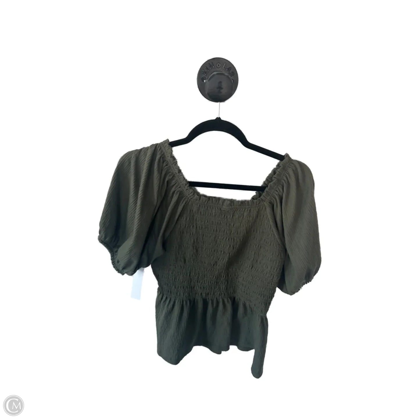 Top Short Sleeve By Old Navy In Green, Size: M