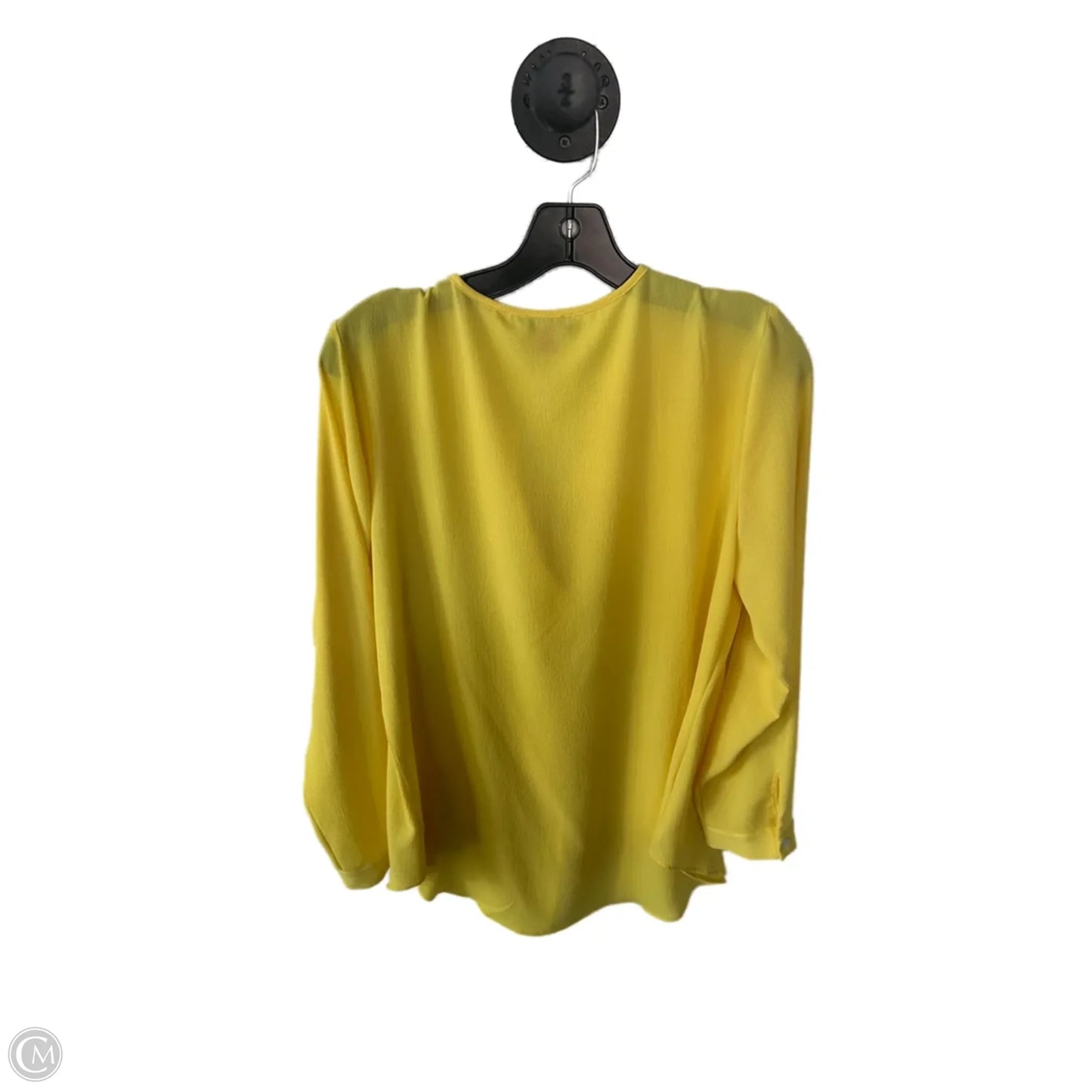 Top Long Sleeve By Vince Camuto In Yellow, Size: M
