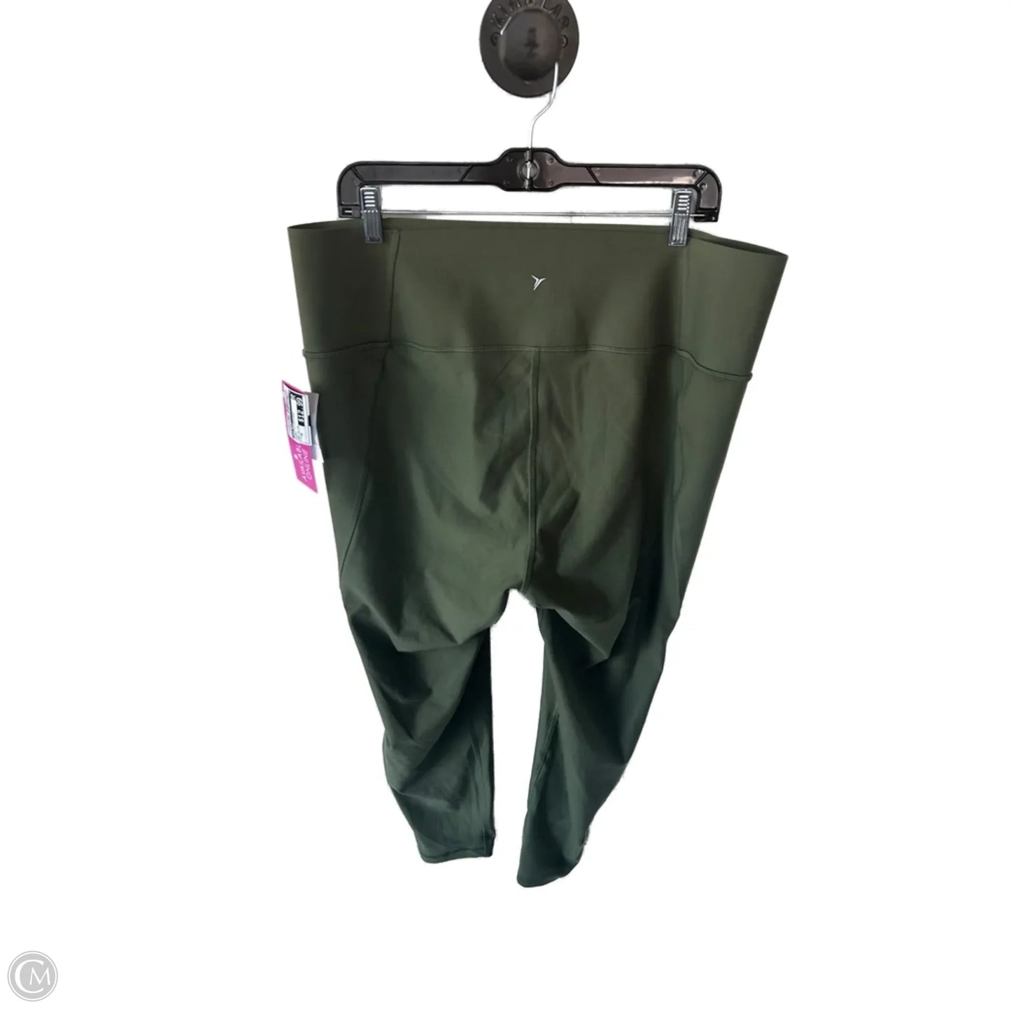 Athletic Leggings By Old Navy In Green, Size: 16