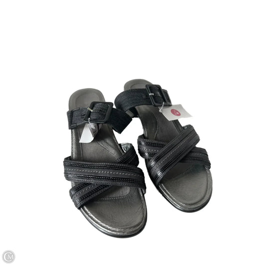 Sandals Heels Block By Naot In Black, Size: 11