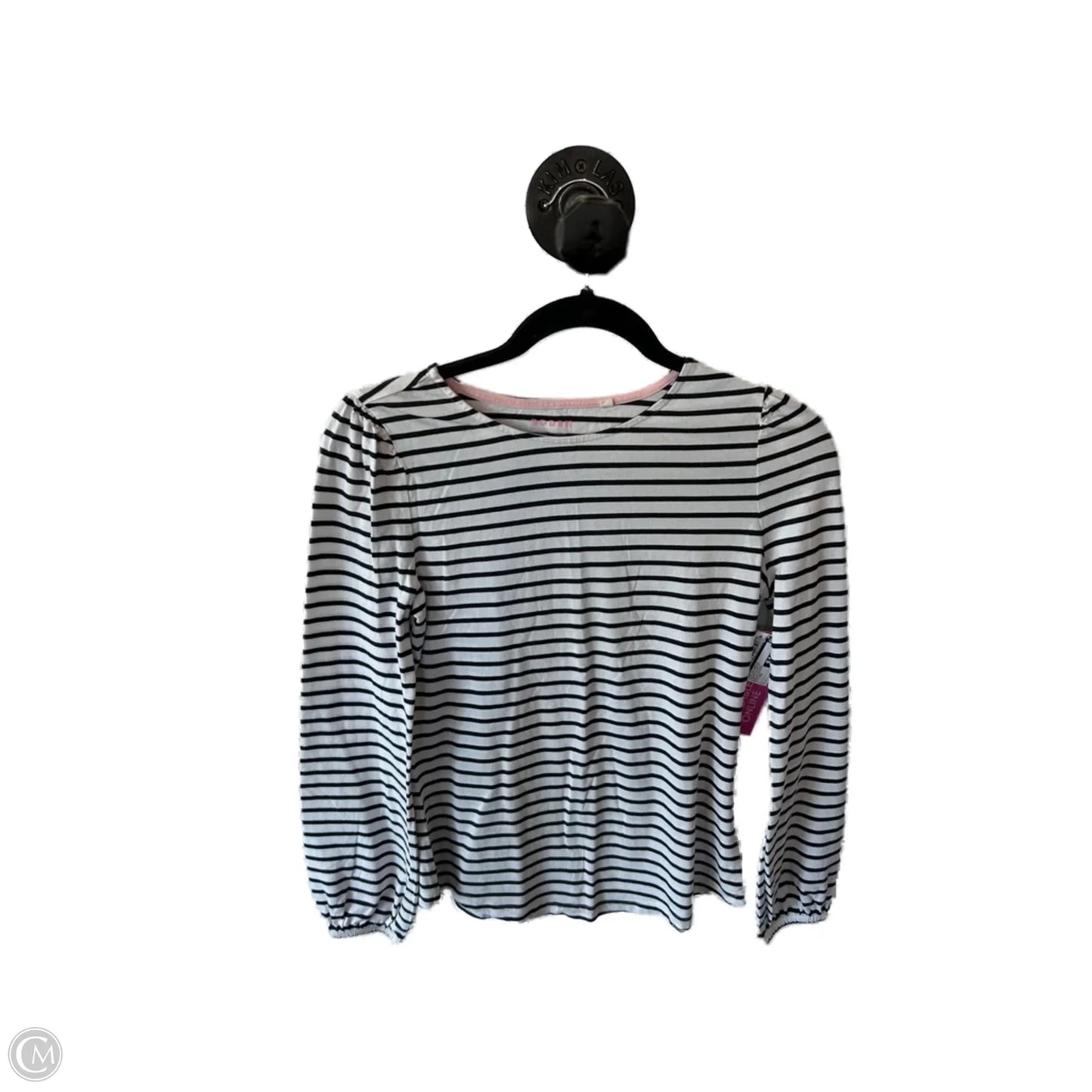 Top Long Sleeve Basic By Boden In Black & White, Size: Xs