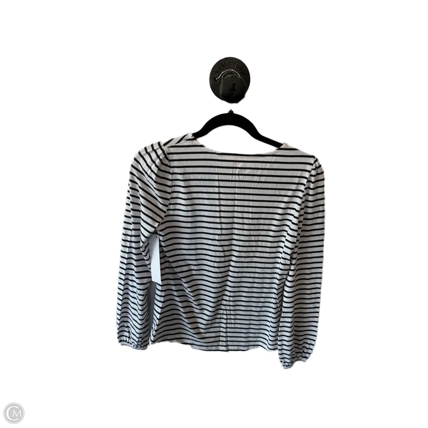 Top Long Sleeve Basic By Boden In Black & White, Size: Xs