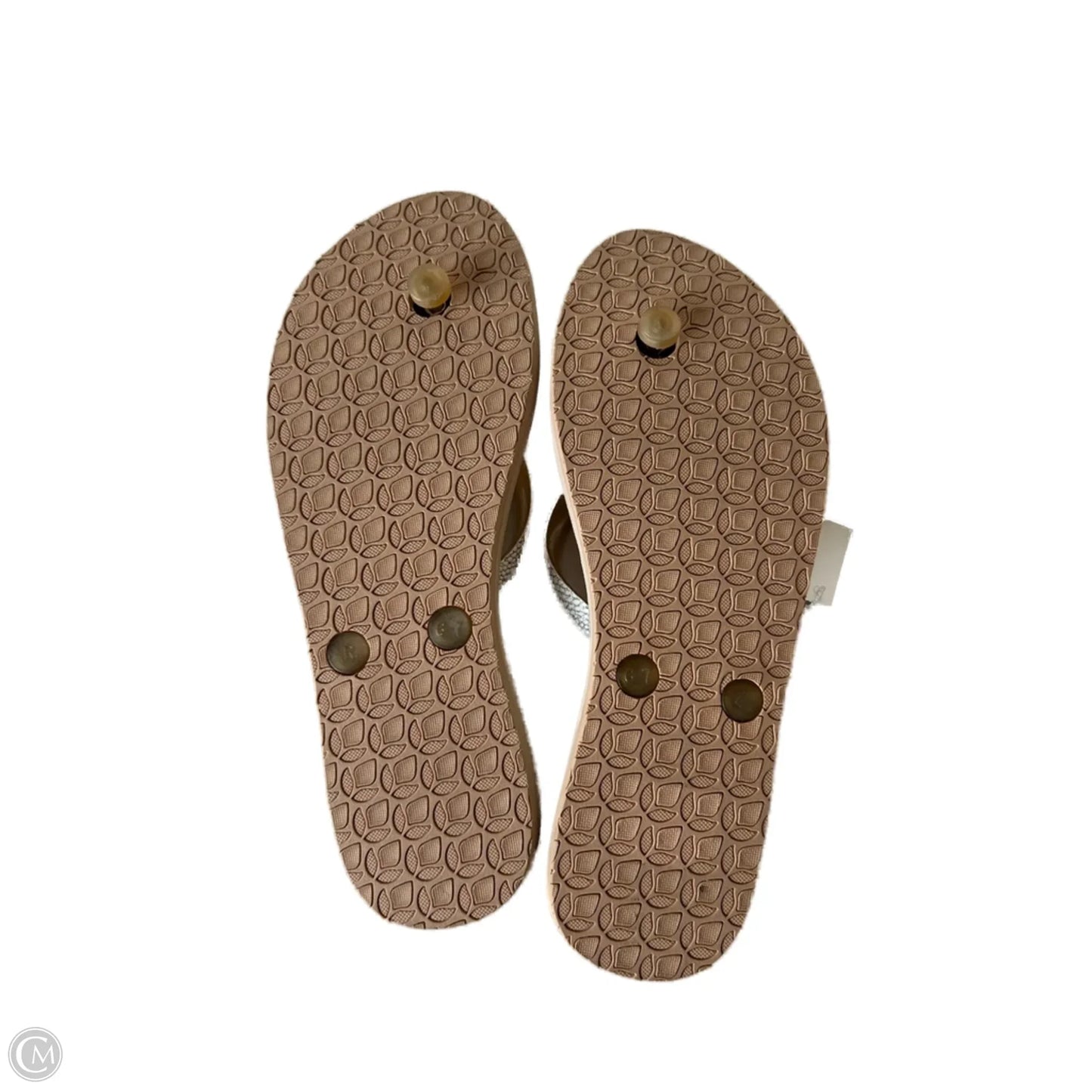 Sandals Flip Flops By Reef In Tan & White, Size: 6