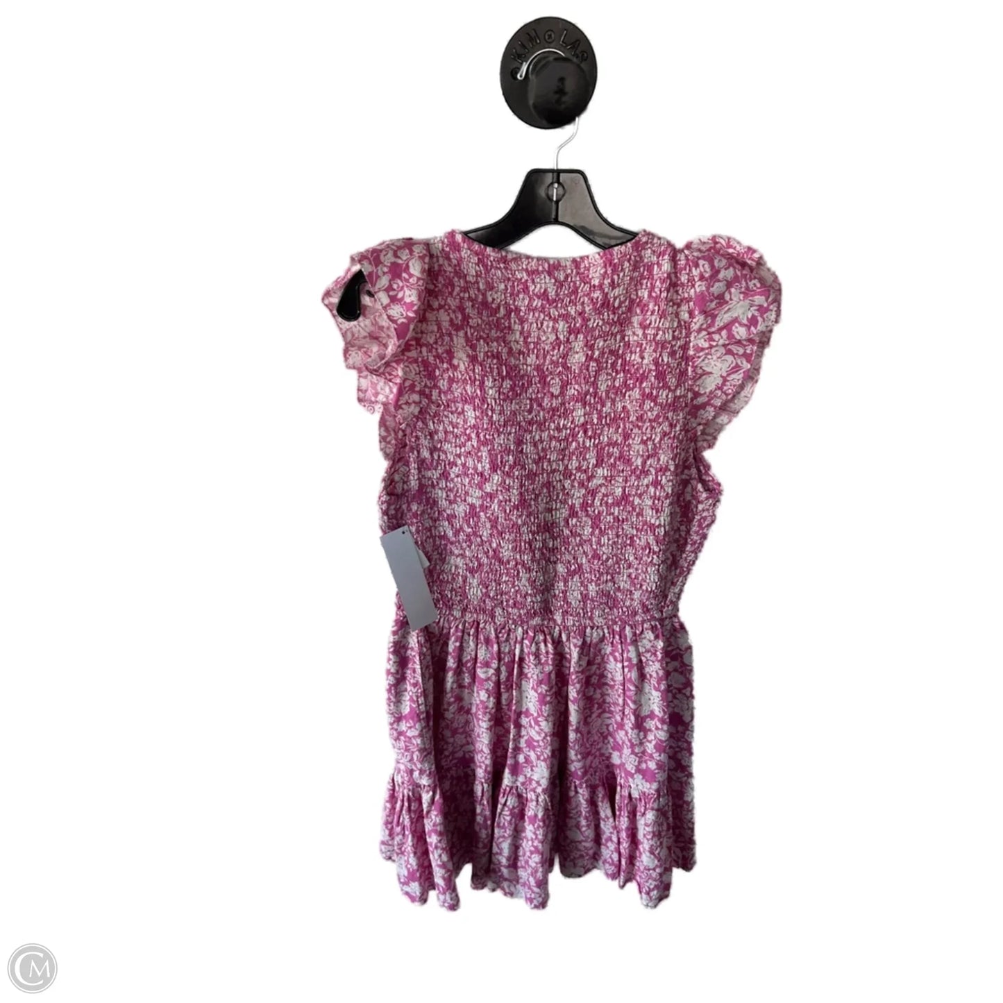 Dress Casual Short By Universal Thread In Pink & White, Size: M