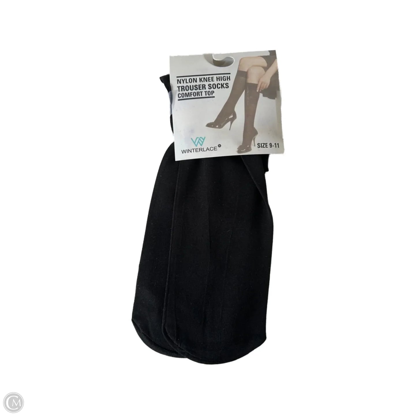 Socks By Clothes Mentor In Black, Size: L