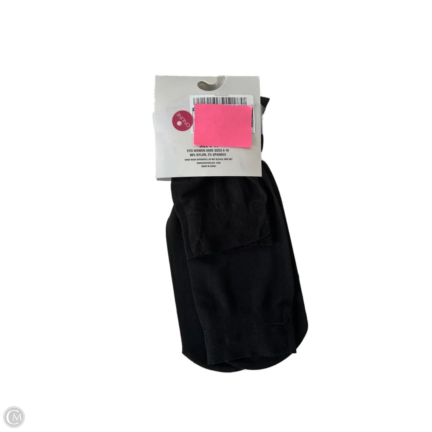 Socks By Clothes Mentor In Black, Size: L