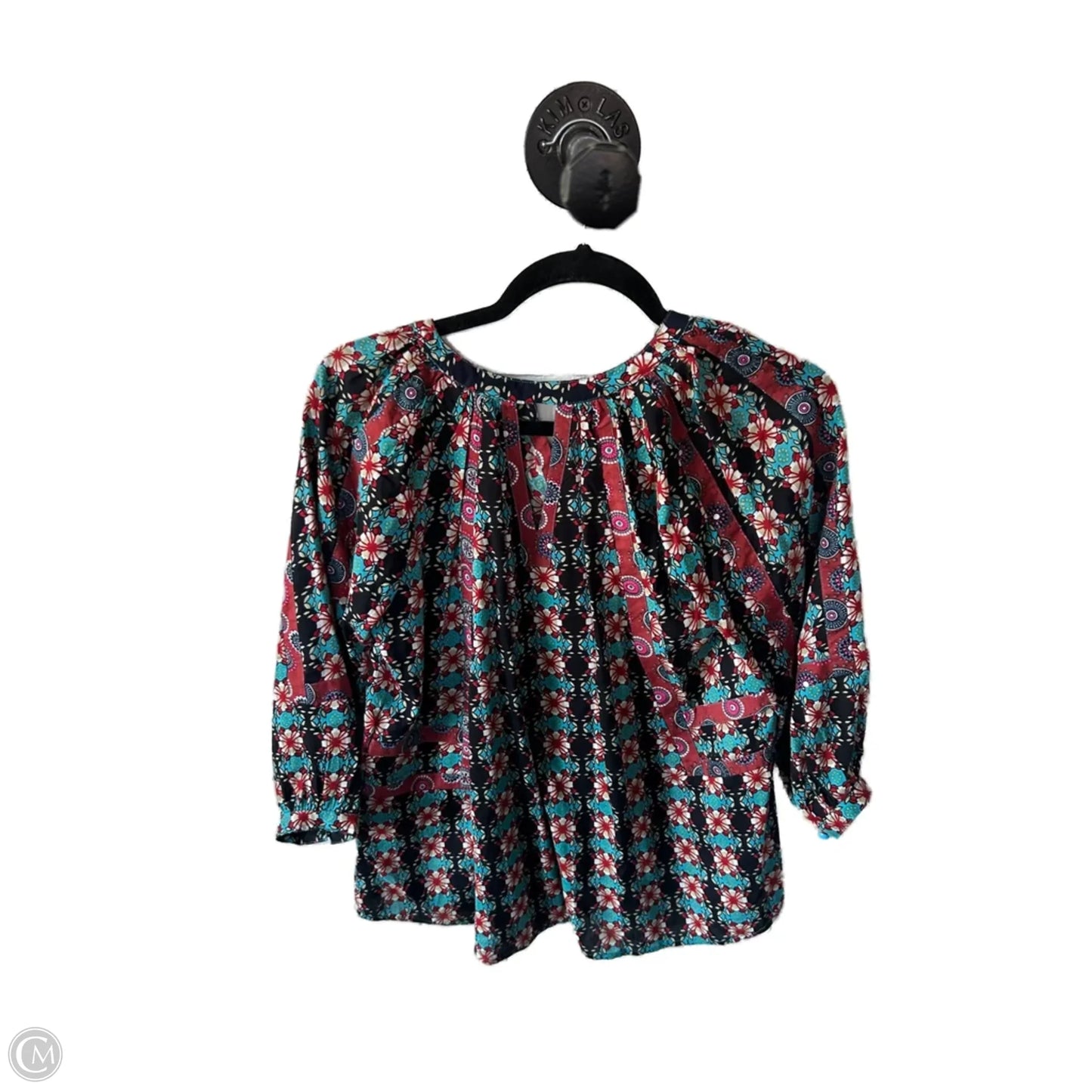 Top Long Sleeve By Clothes Mentor In Blue & Red, Size: S