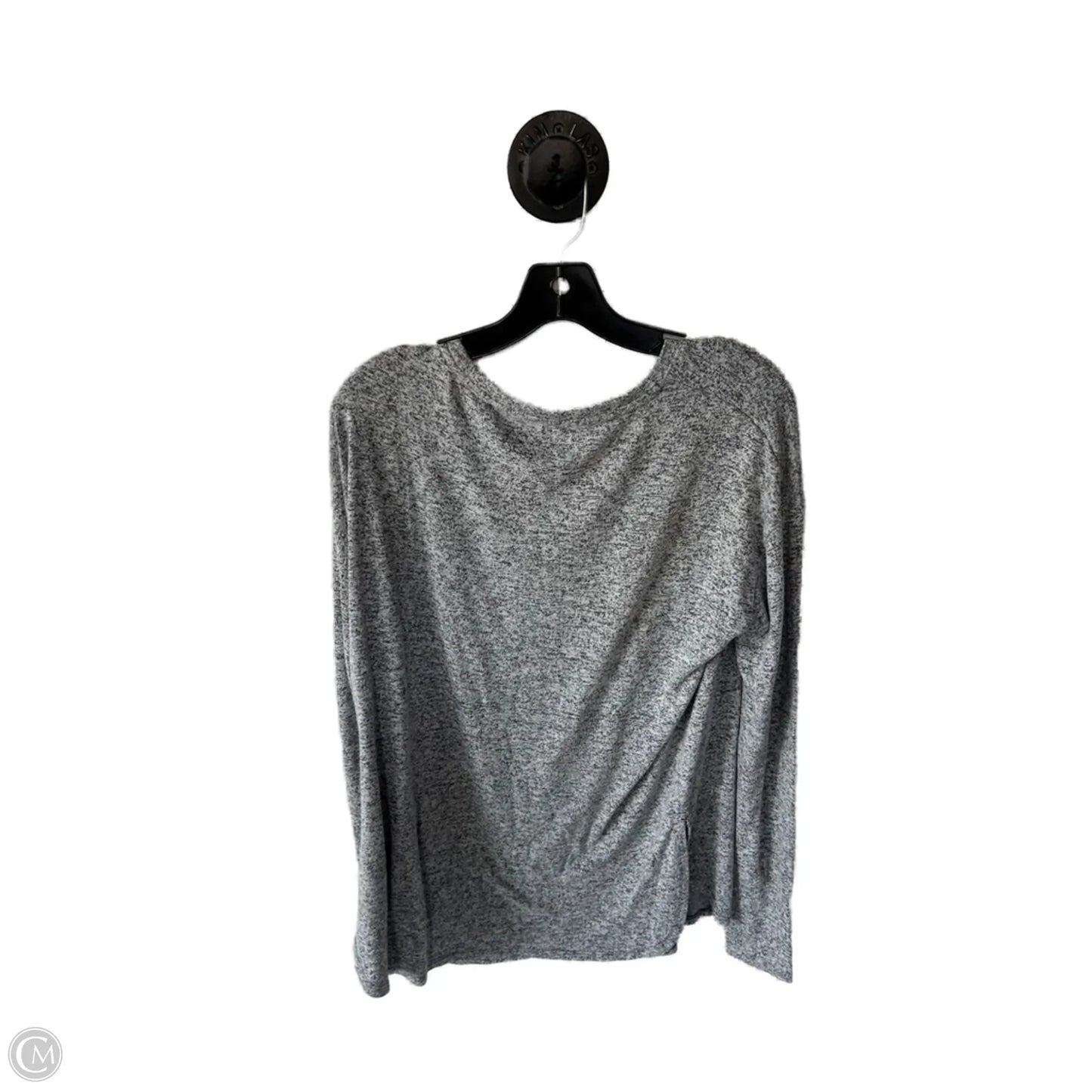 Athletic Top Long Sleeve Crewneck By Athleta In Grey, Size: L