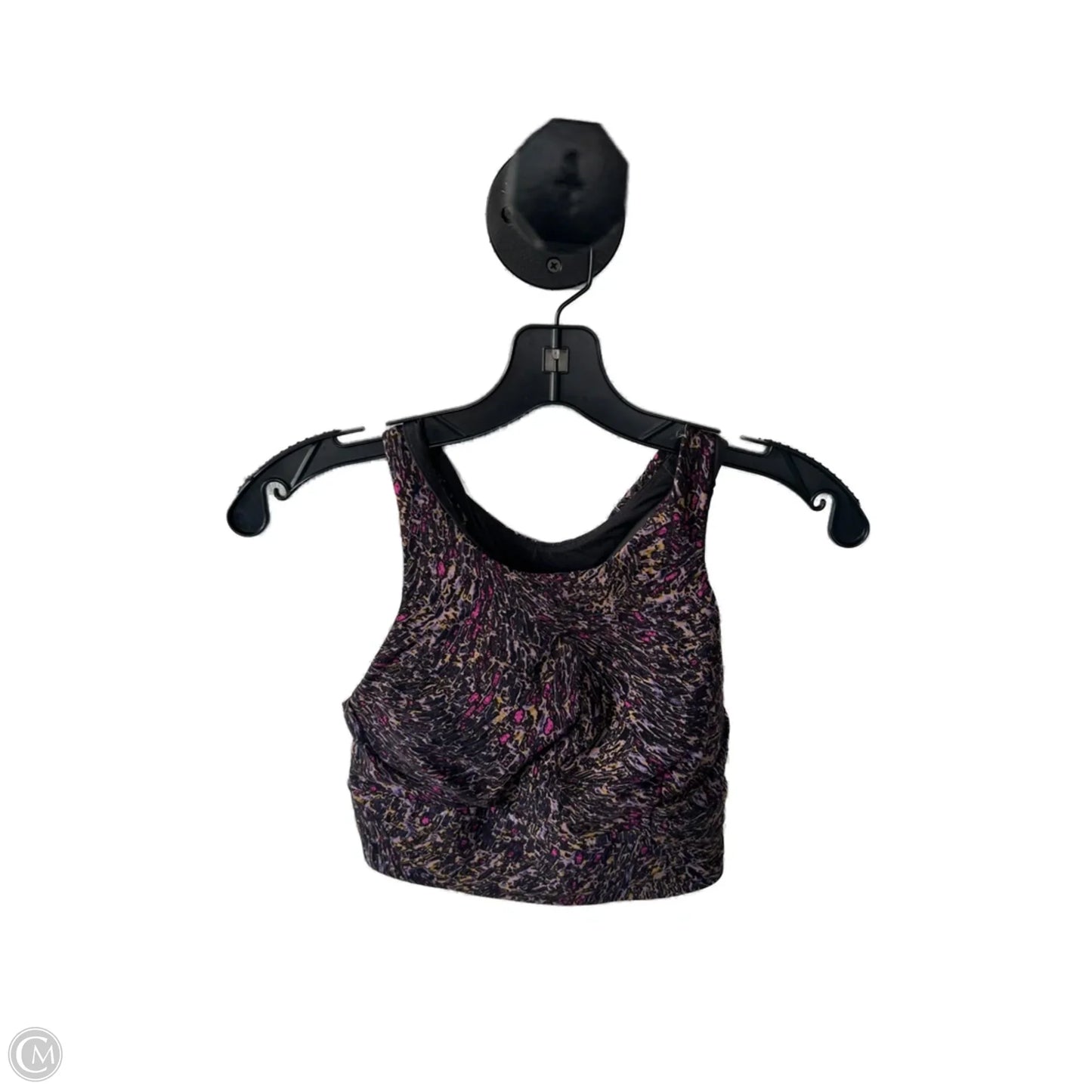 Athletic Bra By Lululemon In Black & Purple, Size: S