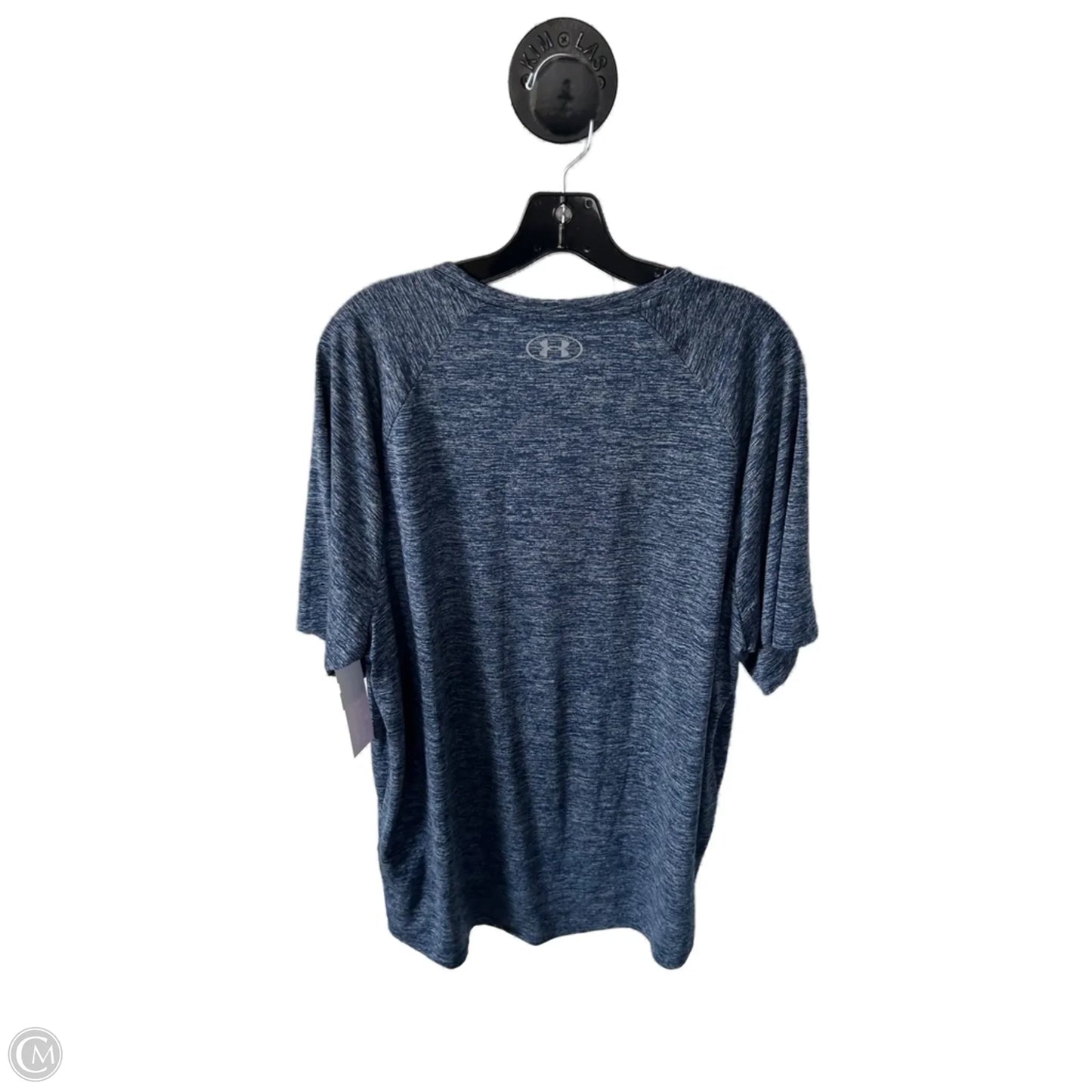 Athletic Top Short Sleeve By Under Armour In Blue, Size: 2x