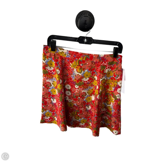 Skirt Mini & Short By Loft In Orange & Red, Size: 8