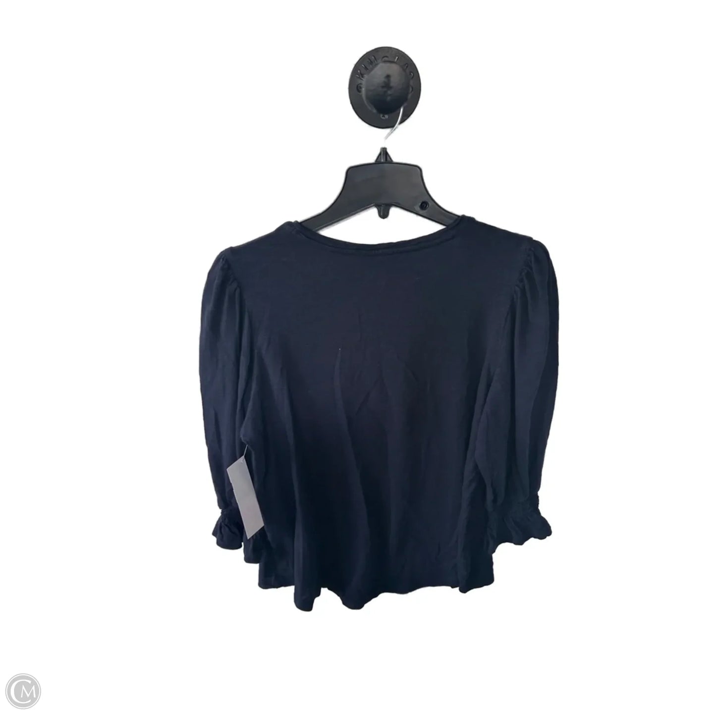 Top 3/4 Sleeve By Chicos In Navy, Size: L