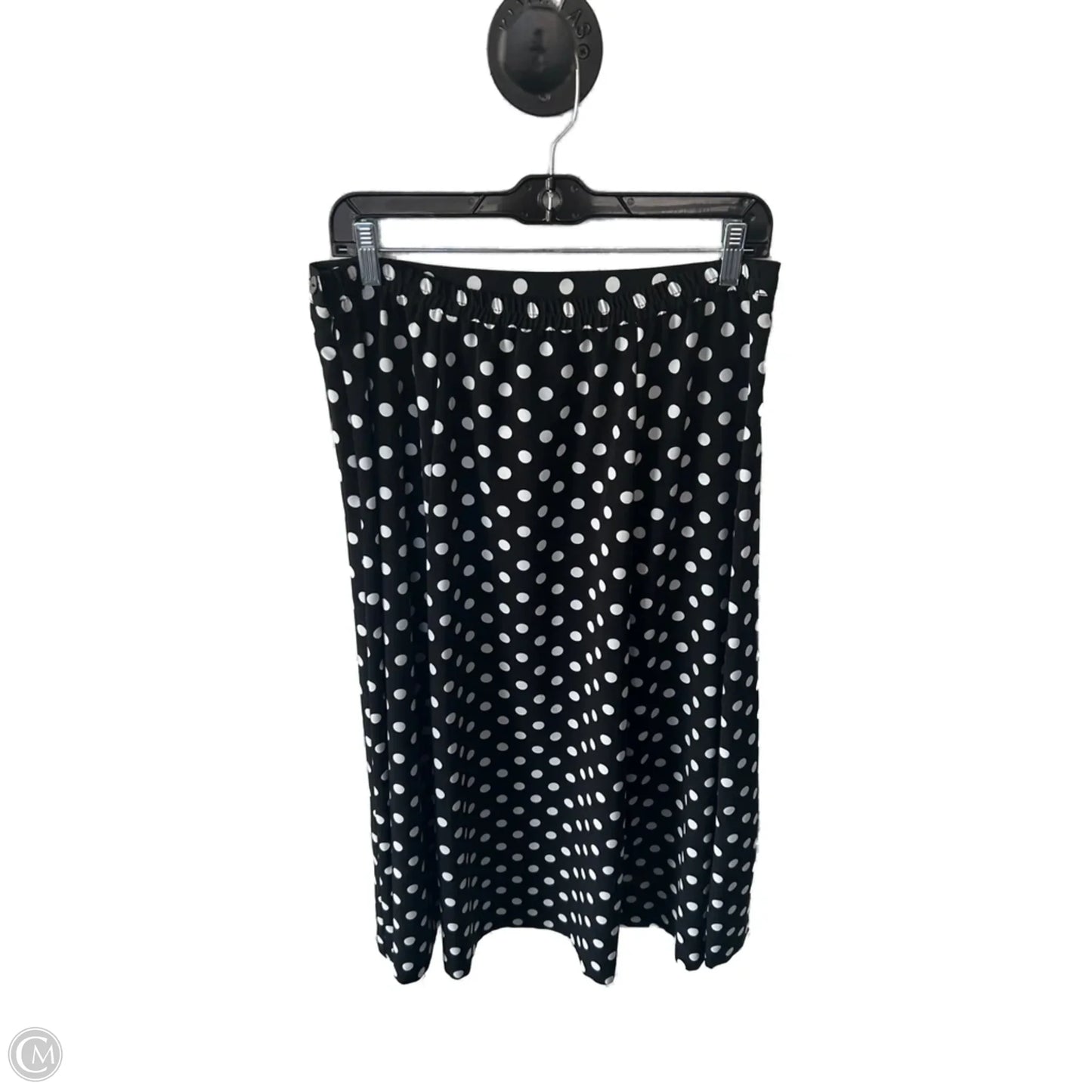 Skirt Midi By Leslie Fay In Black & White, Size: 14p