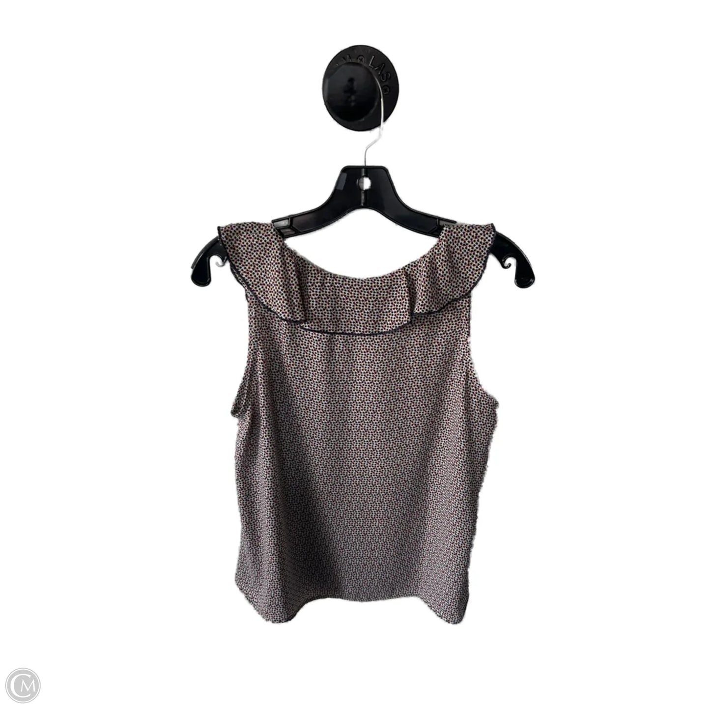 Top Sleeveless By Cabi In Black & White, Size: M