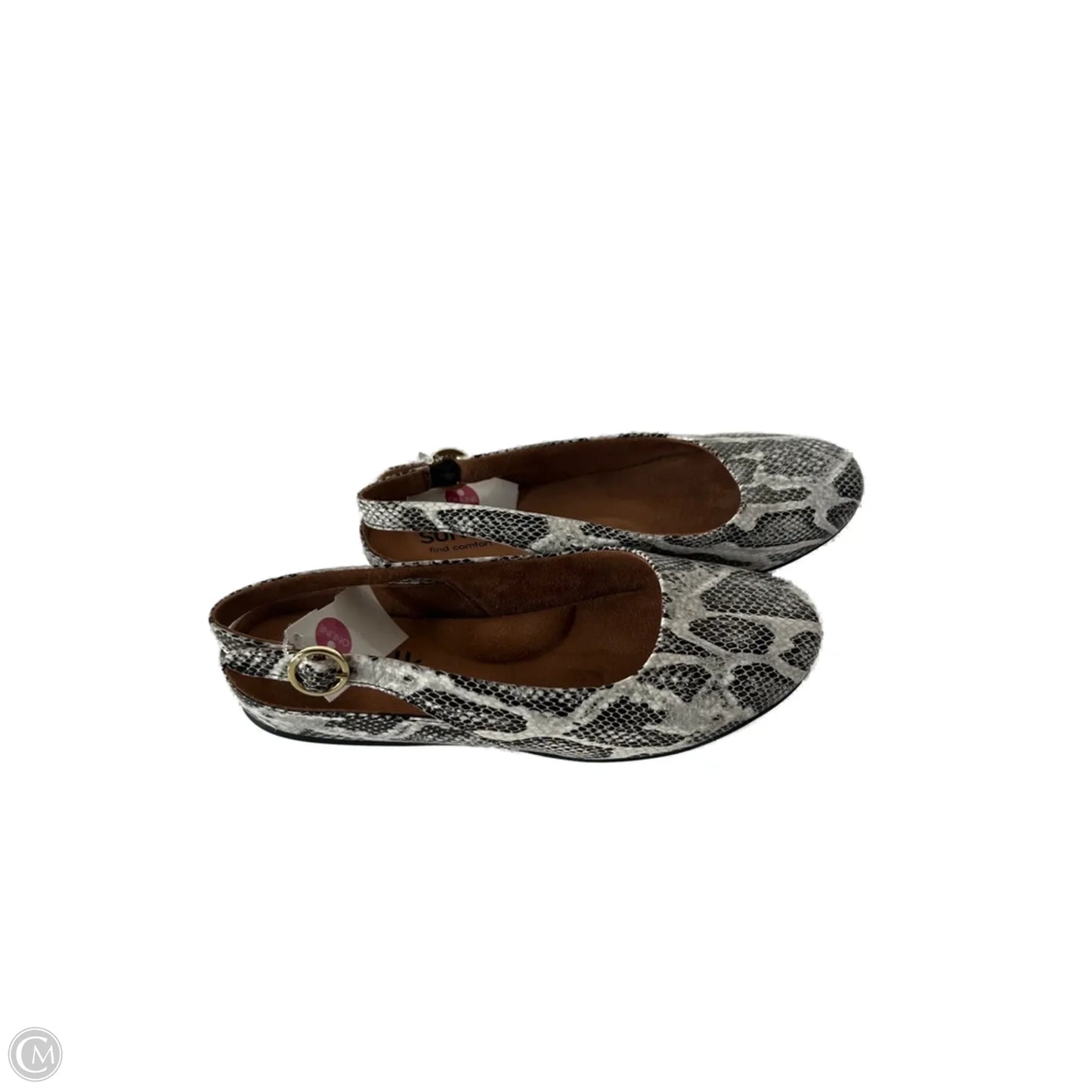 Shoes Flats By Cmc In Black & White, Size: 9